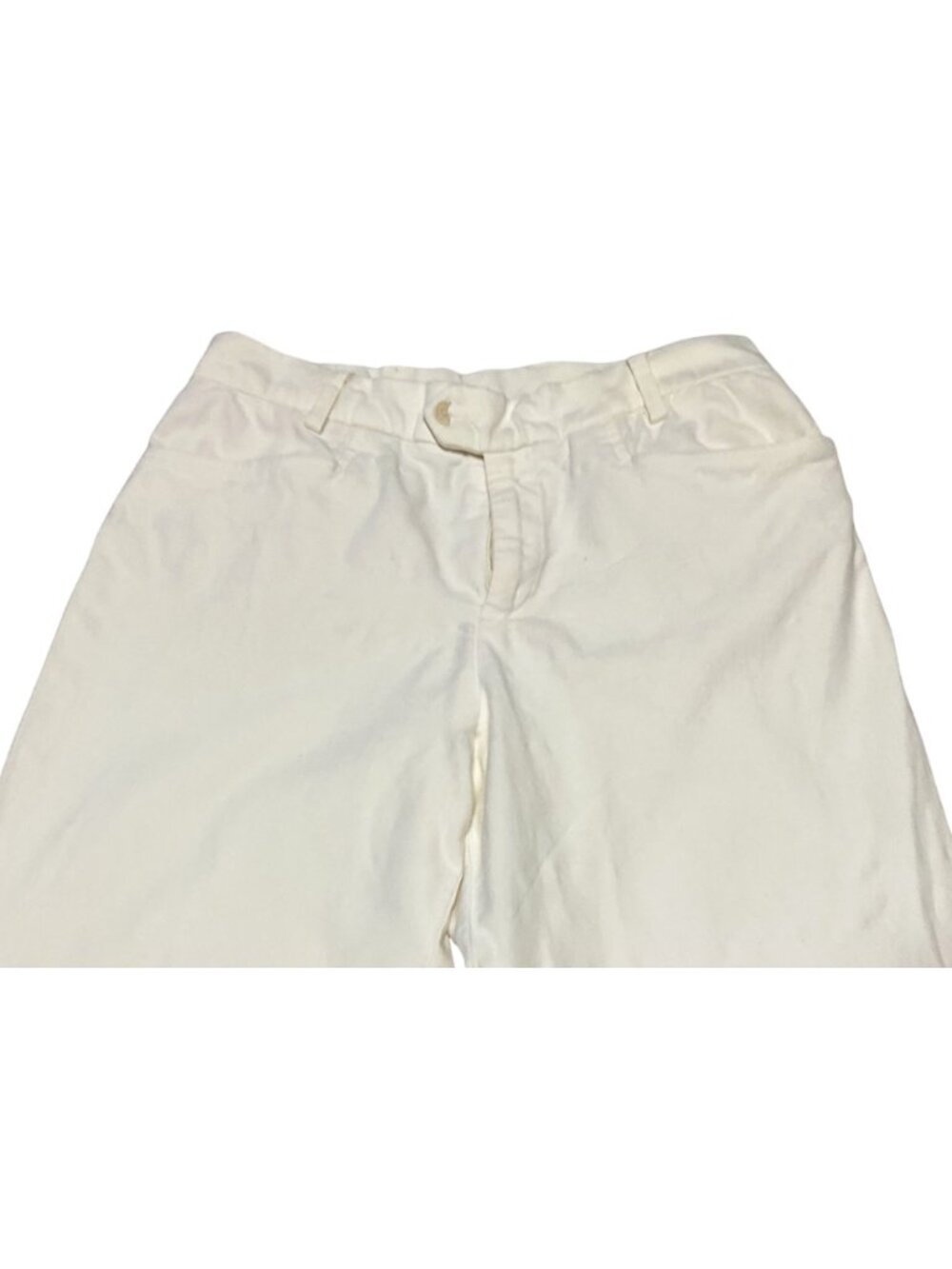 Nine West Wide Leg Flared Pants Trousers Sz 6 White Pockets Dressy Sailor Womens - Picture 2 of 4
